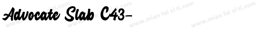 Advocate Slab C43字体转换